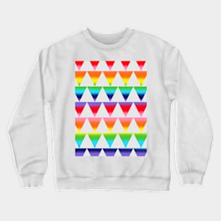 Rainbow Fade Geometric Crewneck Sweatshirt